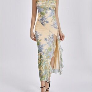 Sister Party Floral Sleeveless Dress